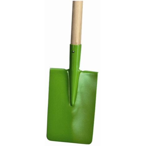 Kinderspaten farblich sortiert 12cm breit, Holzstiel 75cm