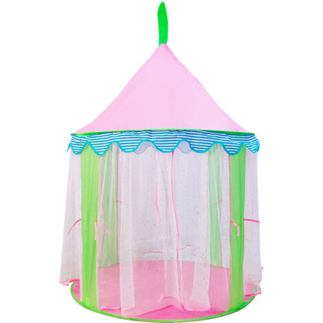 Kinderspielzelt + Tragetasche, Prinzessinnenschloss-Zelt, tragbares Pop-up-Tipi, für drinnen und draußen