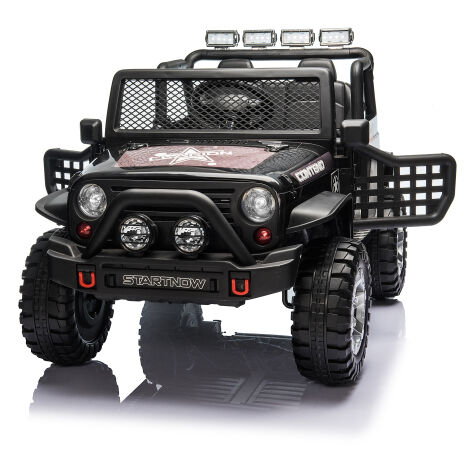 Kinderspielzeug, Kinderautos, Elektrofahrzeuge, 2-Sitzer Elektroauto mit 12V Batterie, 2x45W Motor, 2.4G Fernbedienung, 3 Geschwindigkeiten, LED-Lichter, realistische Hupe, Musik, UKW-Radio, geeignet 