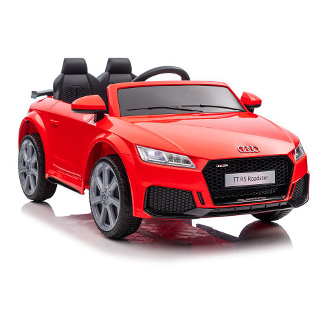 Kinderspielzeug, Kinderautos, Elektrofahrzeuge, Kinder Elektroauto, Audi TT RS 12V Elektroauto mit 2×30W Motoren, 2,4G-Fernbedienung, 3-5km/h, LED-Lichter, realistische Hupe, Musik, Bluetooth, für Kin