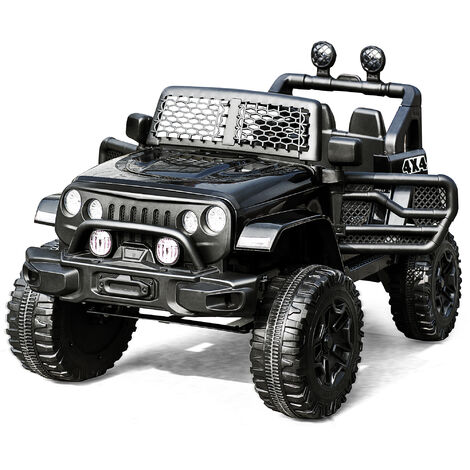Kinderspielzeug,Kinderautos,Elektrofahrzeuge,2 Sitze, mit Fernbedienung 2.4G, 2 Geschwindigkeiten, mit Hupe, Scheinwerfer. 3-5 km/h, 12V Kinderauto, geeignet für Kinder von 37 bis 95 Monaten (weiß),KI