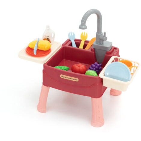 Kinderspülbecken mit Wasserkreislauf und Absperrhahn Robincool Basin of Wash 45x26x39 cm 23 Zubehör Inklusive