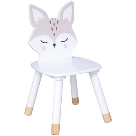 Kinderstuhl Fuchs - weiß - Holz - Atmosphera créateur d'intérieur