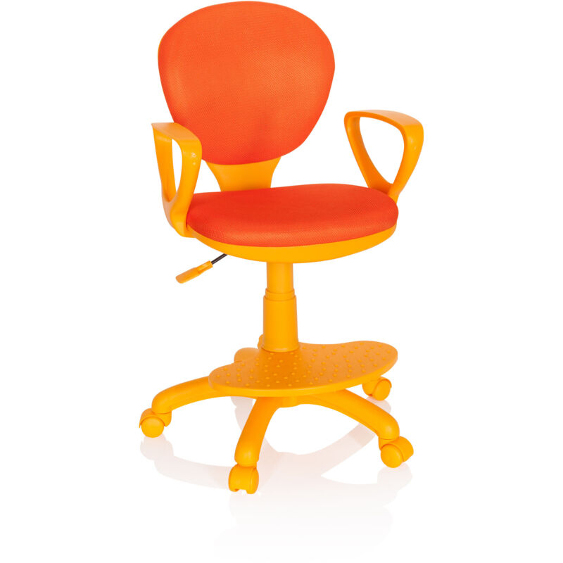 Kinderstuhl / Kinderschreibtischstuhl Kid Colour Stoff Orange Hjh Office