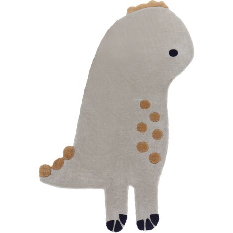 Kinderteppich DINO Grau 100 x 160 cm Wolle