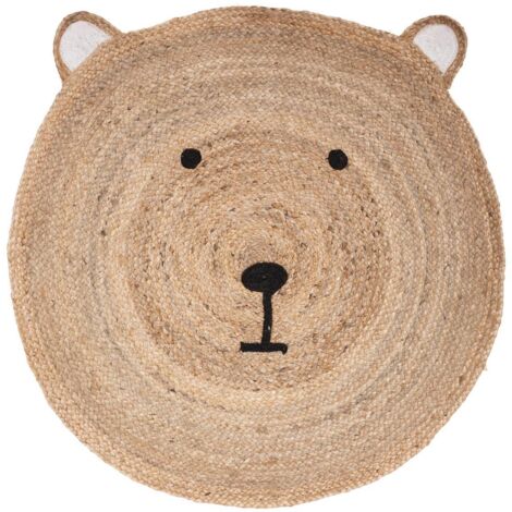 Kinderteppich Ourson - Jute D. 100 cm