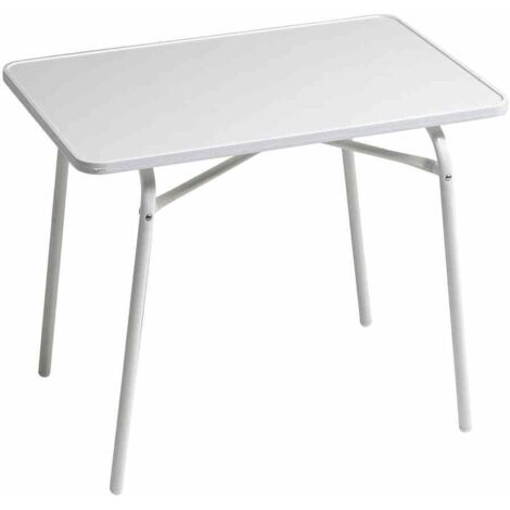 Kindertisch 60x40 cm, weiß Gestell aus Stahl in weiß, Tischplatte aus top in weiß