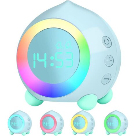 Kinderwecker mit hellem LED-Digital-Nachtlicht, Smart-USB-Anschluss