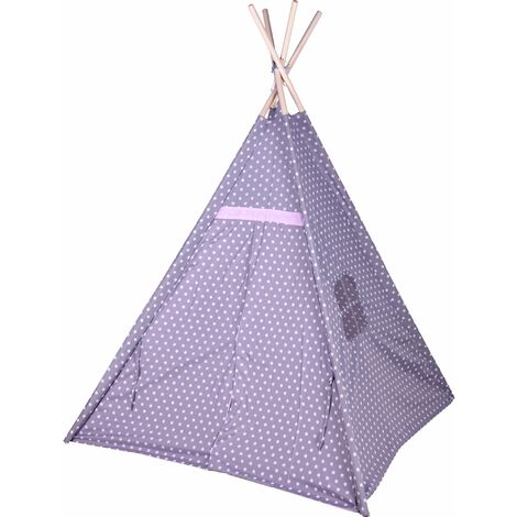 Kinderzelt TIPI, 103x103x160, lila - Home Styling Collection