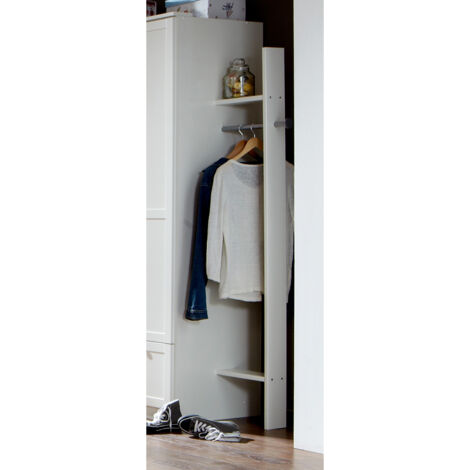 Kinderzimmer Garderobenstange für Kleiderschrank in weiß FABRIZIO-43