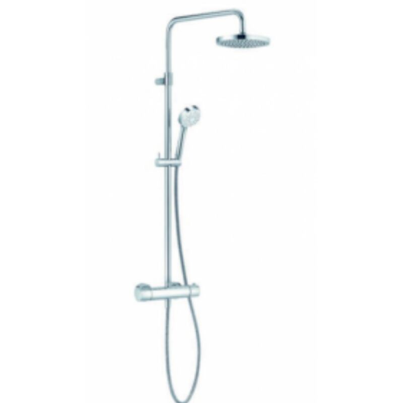Colonne de douche thermostatique Aquatica chromée - Kinedo