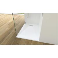 Kinedo - Receveur blanc brillant, bonde centree sur la largeur Kinesurf
