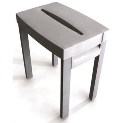 Kinedo - Tabouret de douche blanc Kinematic en plastique PVC pour receveur extra plat