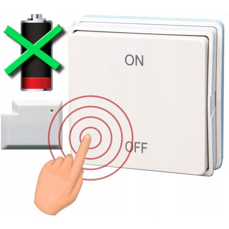 Kinetic Button 1P RF 2.4GHz Radiocomando per moduli RTX SENZA BATTERIA