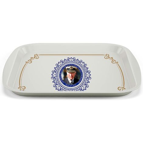 King Charles III Portrait Memorabilia Coronation Commemorative Small Tray