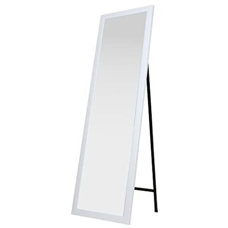 King Collection S1710537 King Home Specchio da Pavimento con Cornice, Bianco, 40 x 150 H