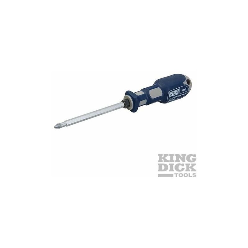 1 for 6 Screwdriver 100mm PZ1, PZ2, PZ3 & PH1, PH2, PH3 14610 - King Dick