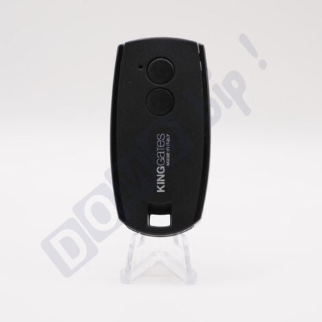 King Gates Fernbedienung Stylo 2K - Frequenz 433.92 MHz - 2 Kanäle - Rolling Code Reichweite ca. 150m - Kompatibel mit motorisierten Toren und Türen