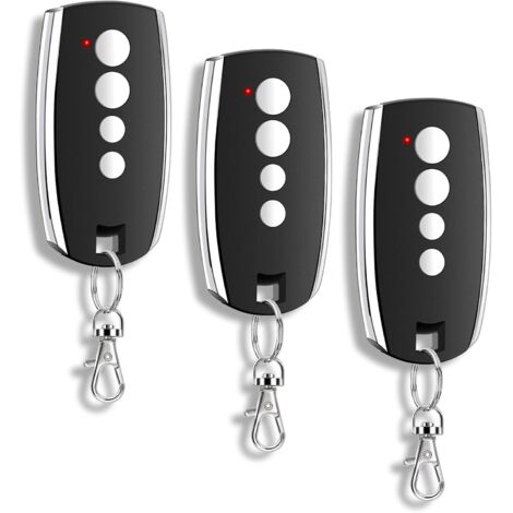 King Gates STYLO, STYLO2K, STYLO4K Ersatz-Garagentor-Fernbedienungen – 3er-Pack, 433,92 MHz, 4 Kanäle, Rolling Code