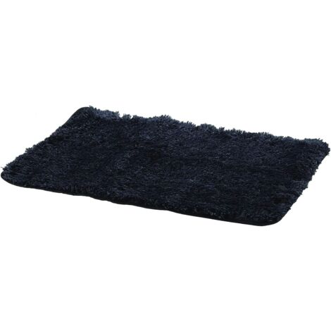 King Home ANTI-SLIP BADTEPPICH SCHWARZ Mikrofaser 70x45 cm