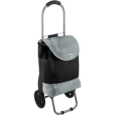 King Home BLACK BICOLOR wasserdichter Einkaufswagen 32x25x88h cm beige/schwarz