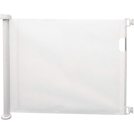 King Home Cancelletto bimbi retrattile in PVC 137x86h cm bianco