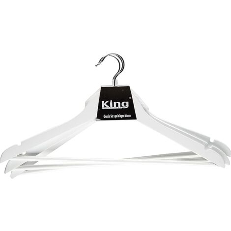 King Home GRUCCIA SET 3 STÜCKE WEISSES HOLZ QUALITÄT A 45x1,2x23h cm