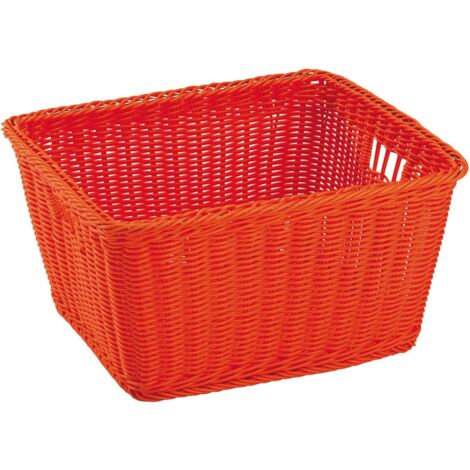 King Home 'JOY' KORB IN SYNTHETISCH ORANGE Korbwaren 40x34,5x22h cm