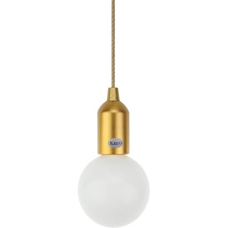 King Home LAMPADA LED K-LIGHT A BATTERIA GRANDE ORO 10x130h cm