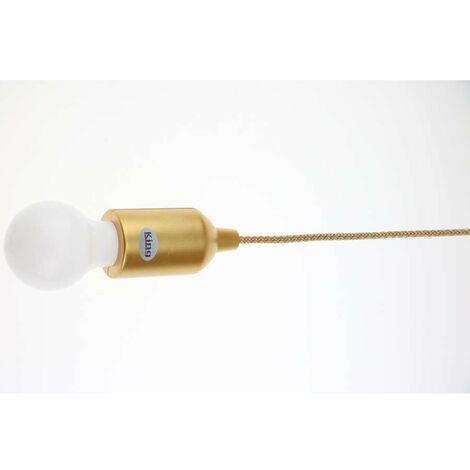 King Home LAMPADA LED K-LIGHT A BATTERIA PICCOLA ORO 5x130h cm
