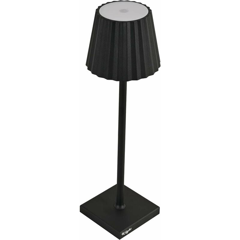 N.d. - King Home Lampe de table K-ligth en aluminium, lumière blanche chaude, antireflet réglable, noir