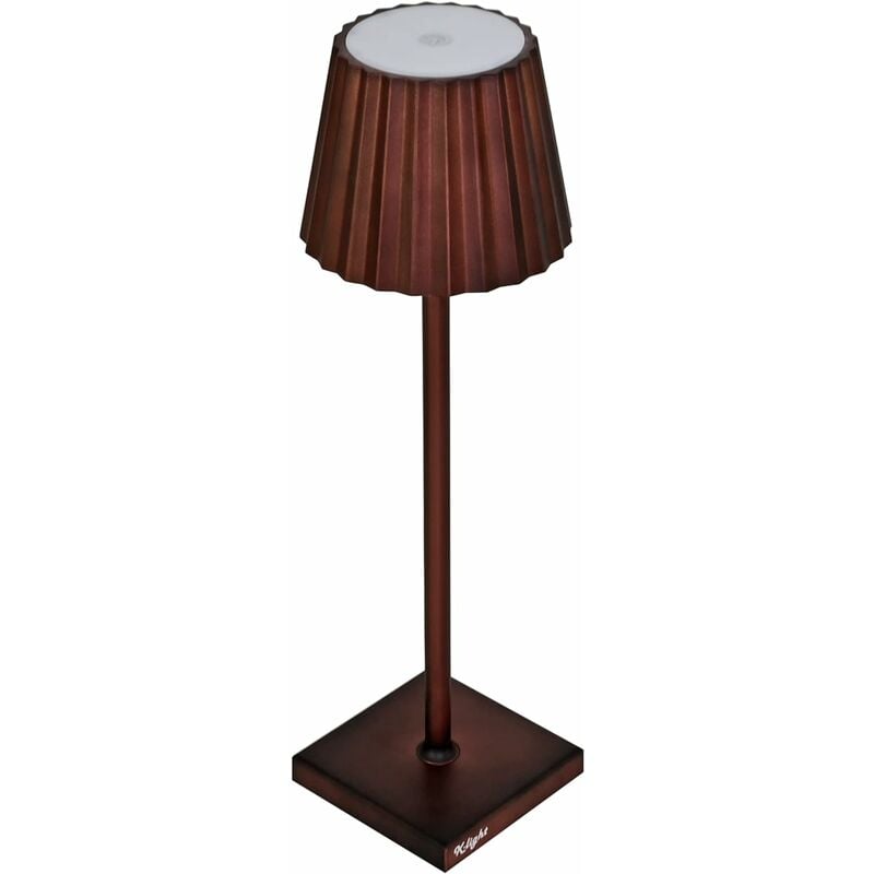 N.d. - King Home Lampe de table en aluminium K-ligth, lumière blanche chaude, anti-éblouissement réglable, Rust