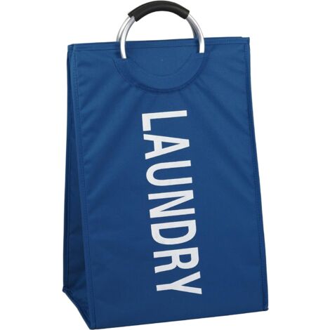King Home LAUNDRY POLYESTER BLAU 40x30x70h cm