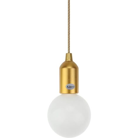 King Home LED-Lampe K-LIGHT BATTERY LARGE GOLD 10x130h cm