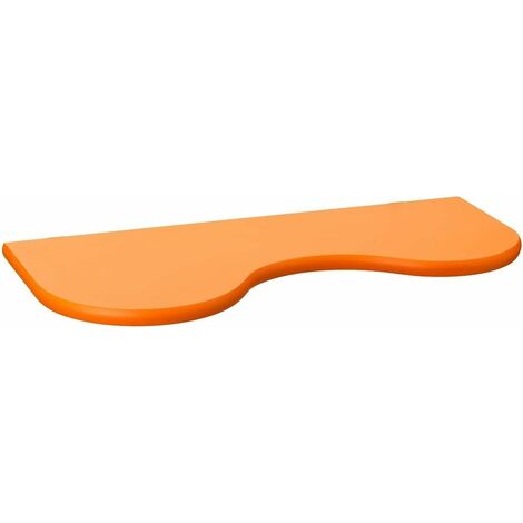 King Home MENSOLA BIMBO(cm 26x56x2) "ONDA" IN MDF ARANCIO CARTONE DA 4 PEZZI
