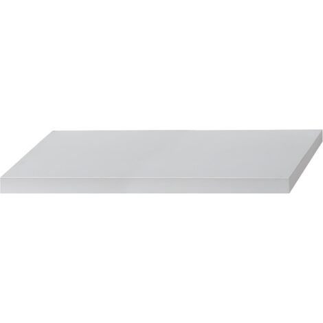 King Home Mensola Tamburata In Mdf Bianco 100X25X5H confezione da 6 pezzi