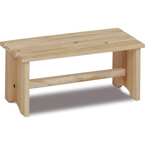 King Home Natürliches Tannenholz FOOTSTEPS 35x16x16h cm