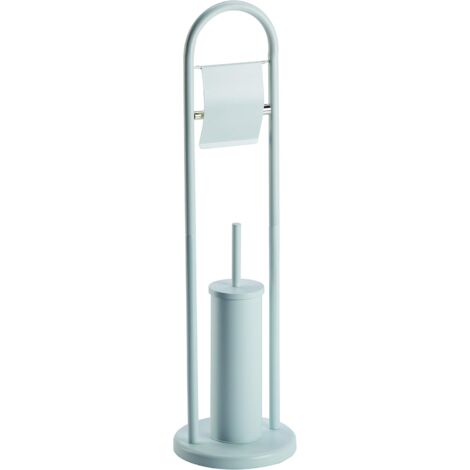 King Home PIANTANA MULTIFUNZIONE BIANCA in acciaio 22x80h cm