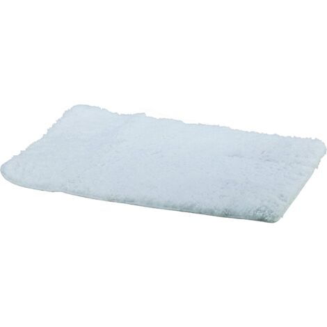 King Home TAPPETO BAGNO ANTISCIVOLO BIANCO in microfibra 70x45 cm