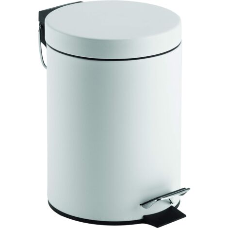 King Home TONDA PEDAL TANK 3 LT WEISS Stahl 16,8x24h cm