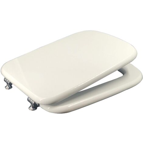 King Seat by Sì Dolomite Rio Sedile Copriwater Dedicato, MDF, Bianco, 44 x 36 x 4 cm