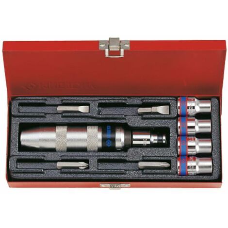 KING TONY 4505MR - Box de Tournevis de Tournevis à percussion et de Accessoires de 10
