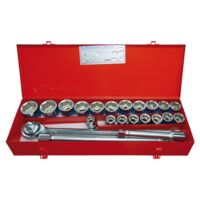 Coffret Cliquet 56 Pièces – 1/4” – Douilles, Rallonges, Cardan – Chrome Vanadium – Pour Bricolage & Mécanique