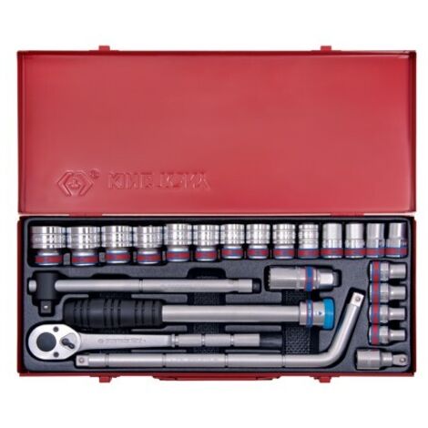 KING TONY - Coffret de douilles 1/2"  24 pièces SAE