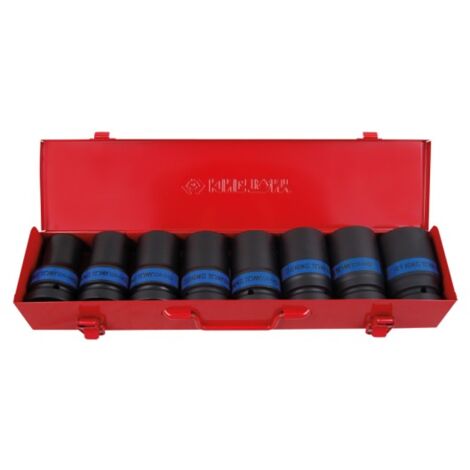 KING TONY - Coffret de douilles 1" chocs fines 8 pièces - 8835M
