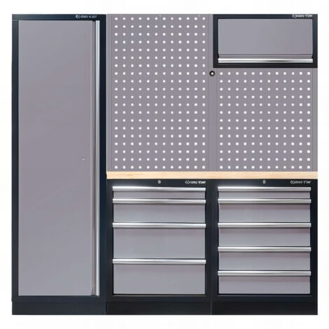 KING TONY - Demi mobilier d'atelier option droite - gris