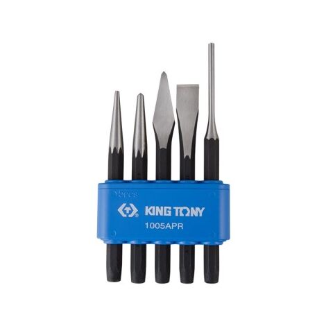 KING TONY - Jeu de 5 outils de frappe en rack