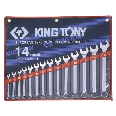 KING TONY - Trousse de 14 clés mixtes de 17 à 32mm