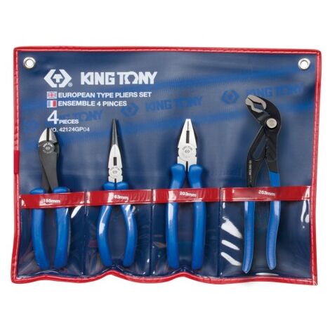 KING TONY - Trousse de pinces - 4 pièces
