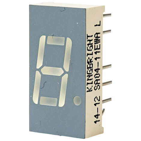 Kingbright 7-Segment-Anzeige Rot   2 V  SA04-11EWA